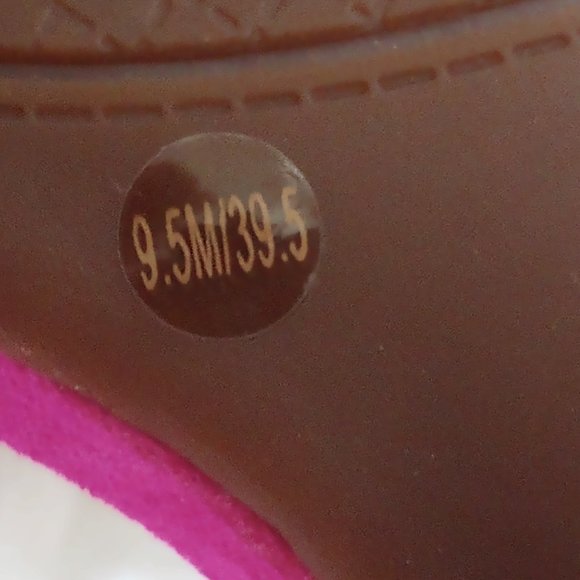 REDUCED! Like New Jessica Simpson Opened Toe Pink Suede Sandals/ Shoes - Picture 6 of 6